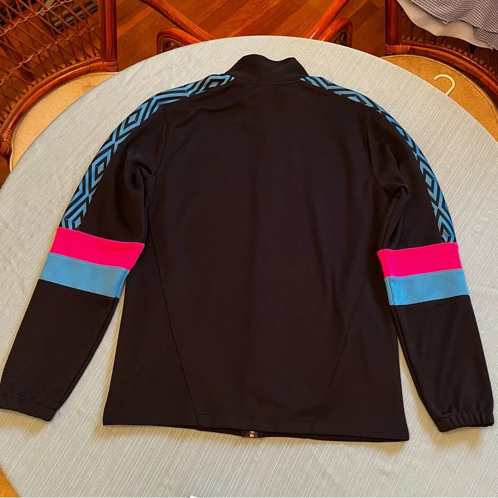 Umbro‎ Men’s Small Zip-Up Soccer/Track Jacket Retro Color Block w Embroidery